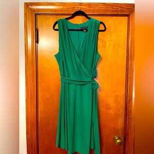 Kelly Green faux wrap dress size 20W